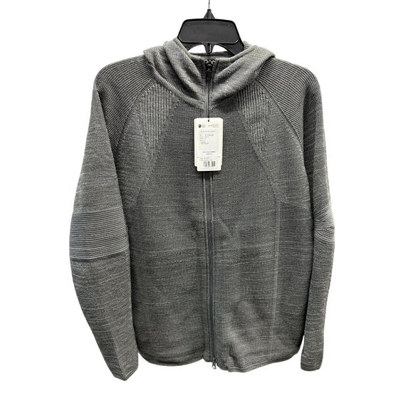 NEW Snow Peak Made in Japan Gray WG Stretch Knit Jacket Medium - Picture 3 of 5